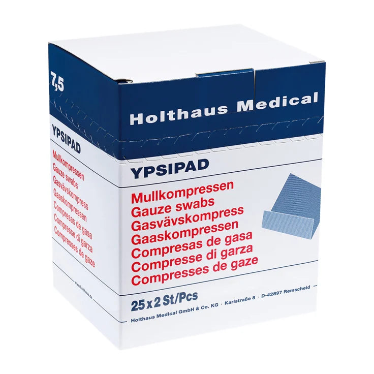 YPSIPAD  Mullkompresse  8-fach 5x5 cm VE= 25 x 2 Stück