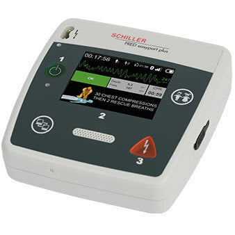 Schiller FRED easyport plus FIRST | Halbautomatischer AED mit EKG-Anzeige