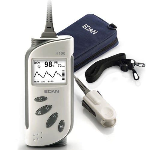 H100B Handheld Pulsoximeter | mit ALARM und Fingersensor