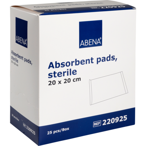 ABENA Saugkompressen steril 400gsm | 20 cm x 20 cm | 25 Stk.