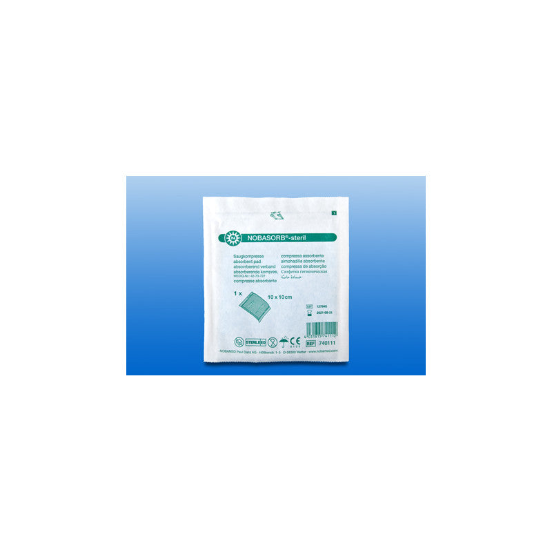 25 Stk Saugkompressen NOBASORB-steril von Nobamed 10 cm x 20 cm - 740112